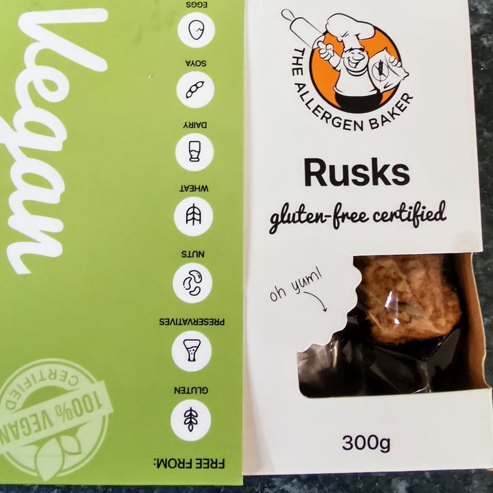 photo of The Allergen Baker Gluten free Rusks shared by @veganpower001 on  15 Aug 2020 - review