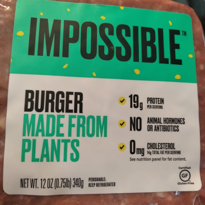 review photo of Impossible Foods Impossible Burger Patties shared by @squatch on 27 Feb 2022 - review
