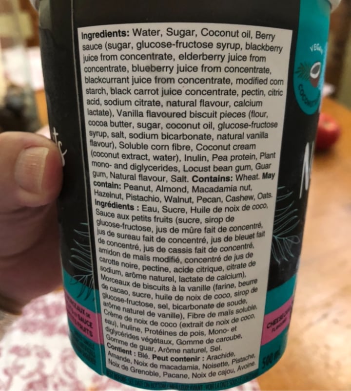 review photo of Irresistibles non dairy frozen dessert (ice cream) cheesecake flavour shared by @freckles2019 on 16 Dec 2022 - review