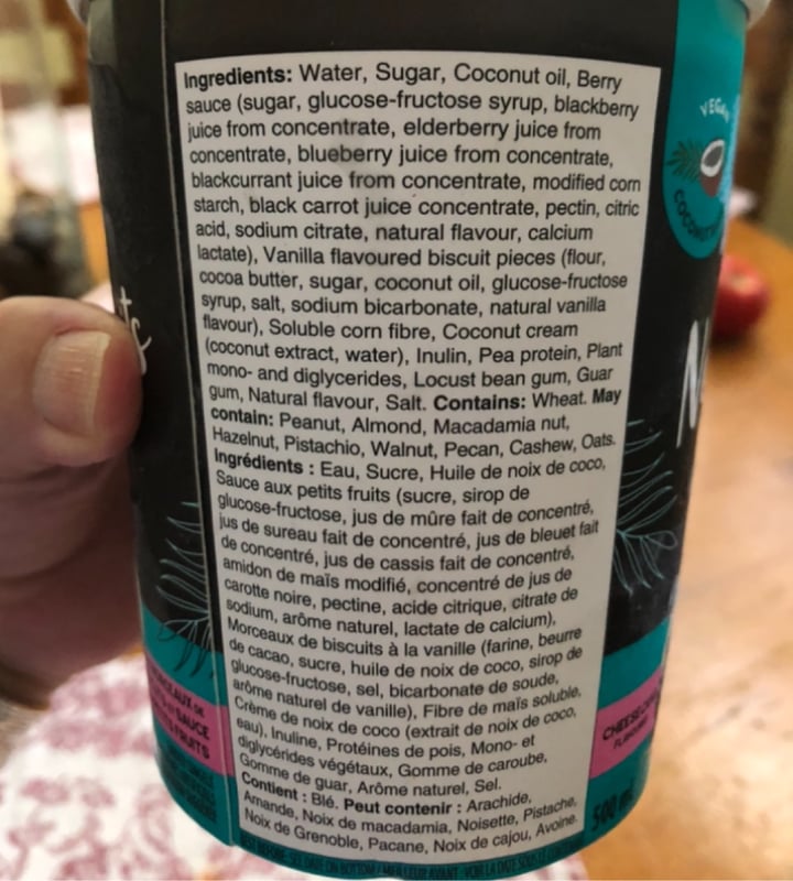 photo of Irresistibles non dairy frozen dessert (ice cream) cheesecake flavour shared by @freckles2019 on  16 Dec 2022 - review