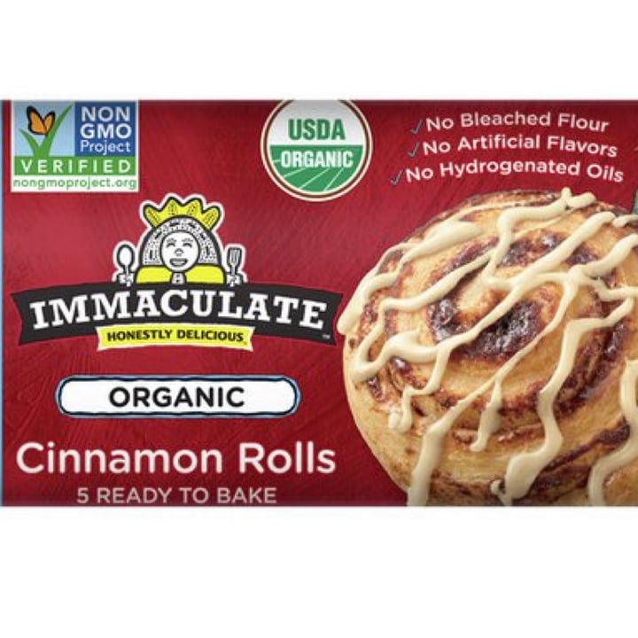 photo of Immaculate Organic Cinnamon Rolls with Icing shared by @veganlyssa on  11 Apr 2021 - review