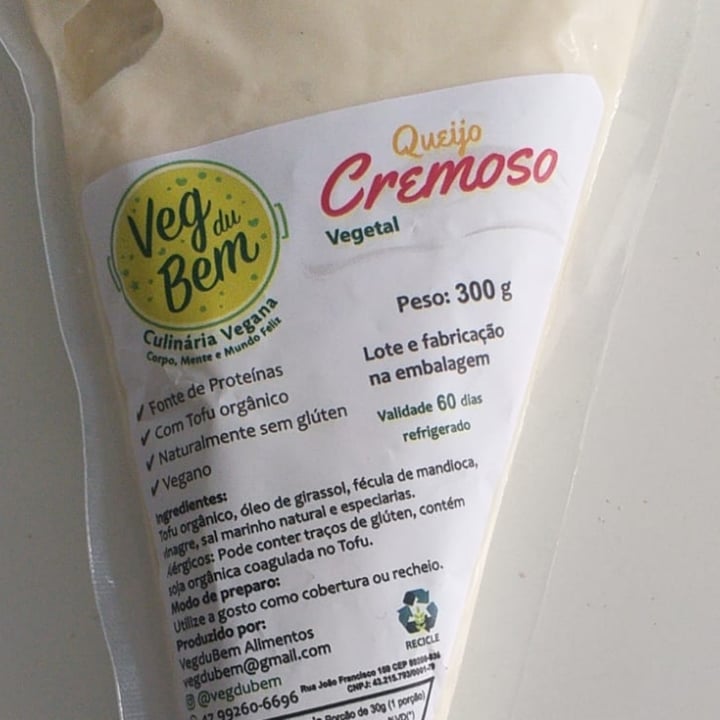 photo of Veg do Bem Queijo Cremoso shared by @yarabastos on  12 May 2022 - review
