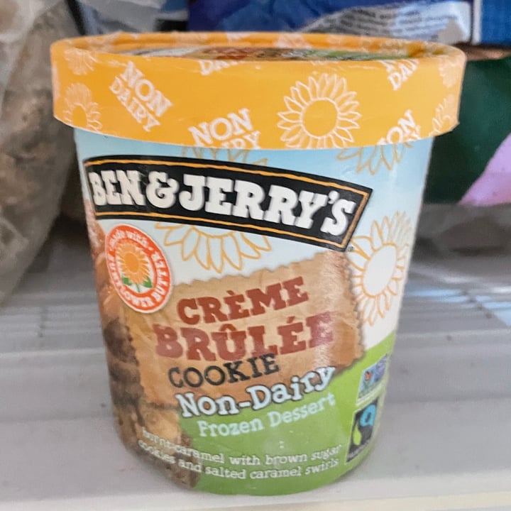 photo of Ben & Jerry's Crème Brûlée Cookie Non-Dairy Frozen Dessert shared by @opheeeliaaa on  04 Jun 2022 - review