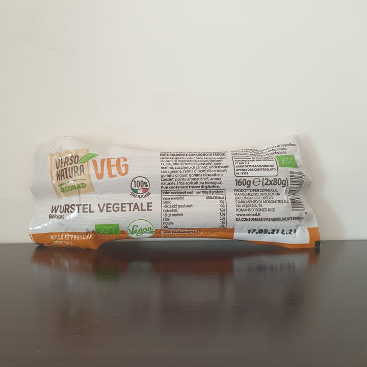 review photo of Verso Natura Conad Veg Wurstel vegetale biologico shared by @xxxxxx1 on 05 Apr 2021 - review