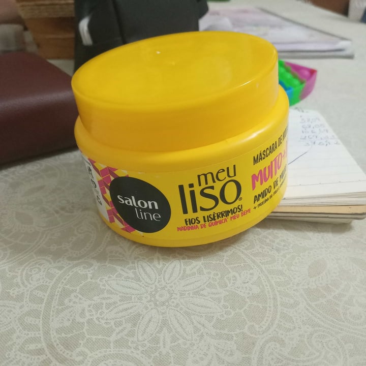 review photo of Salon line Máscara hidratante meu liso shared by @flaviacdecastro on 05 May 2022 - review