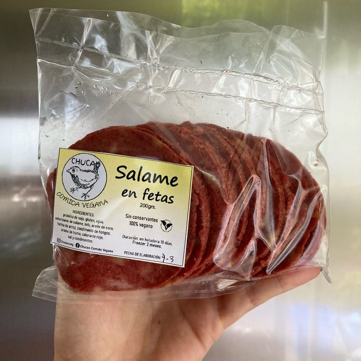 photo of Chucao Comida Vegana Salame shared by @camidi on  13 Mar 2022 - review