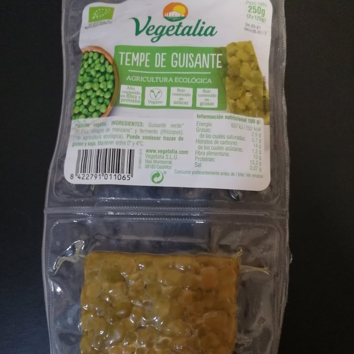 photo of Vegetalia Tempe de Guisante shared by @lesempreceibe on  07 Feb 2021 - review
