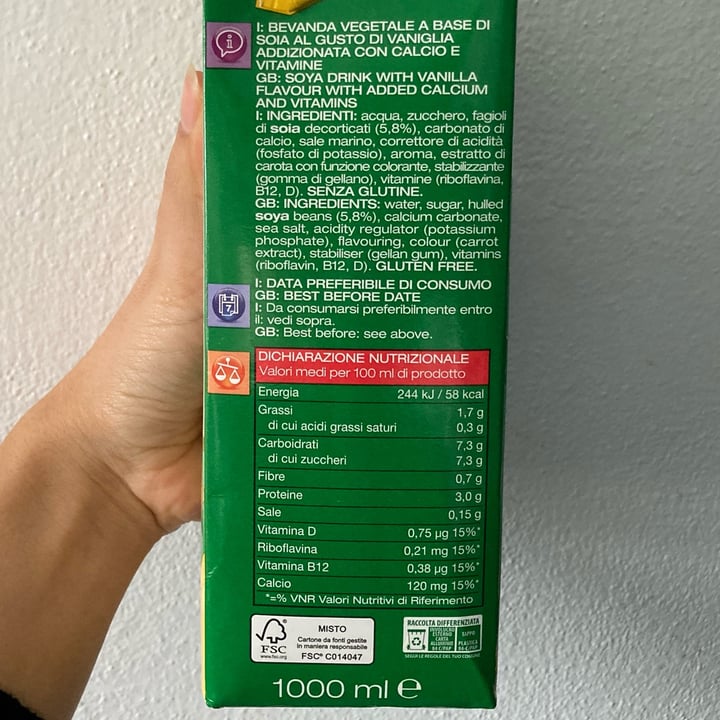 photo of Vivo Meglio Soya Vaniglia Drink shared by @giucig on  13 Dec 2021 - review