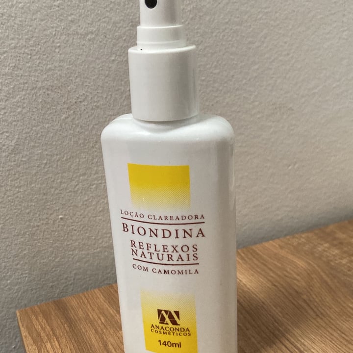 photo of Anaconda Cosmetics Clareador capilar shared by @talitanut on  19 Apr 2022 - review