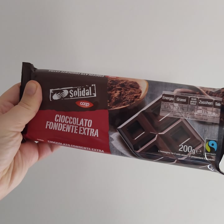 photo of Solidal coop Cioccolato Fondente Extra  shared by @deliaveg on  28 Oct 2022 - review