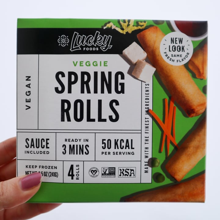 photo of Lucky Foods Veggie Spring Rolls shared by @lizmaselli on  11 Feb 2021 - review