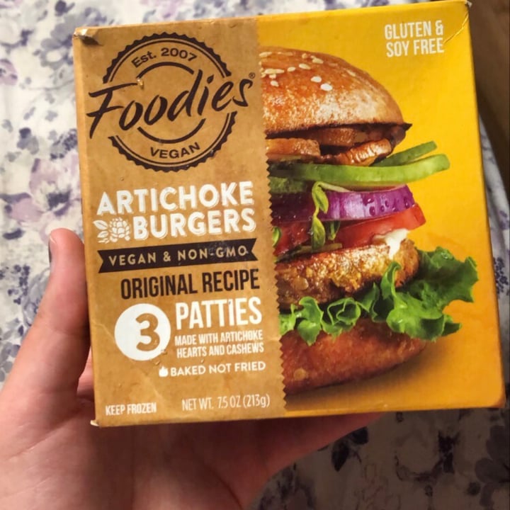 photo of Foodies Vegan Artichoke Burgers shared by @taylor56 on  17 Sep 2021 - review