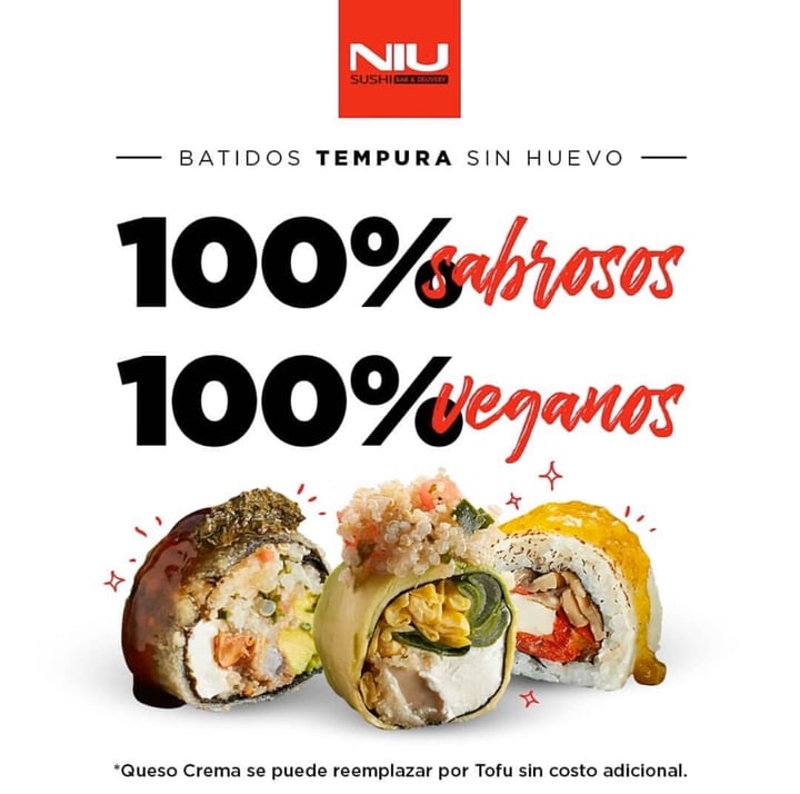 photo of Niu Sushi Sushis Veggies shared by @antoniavillagrab on  30 Nov 2019 - review