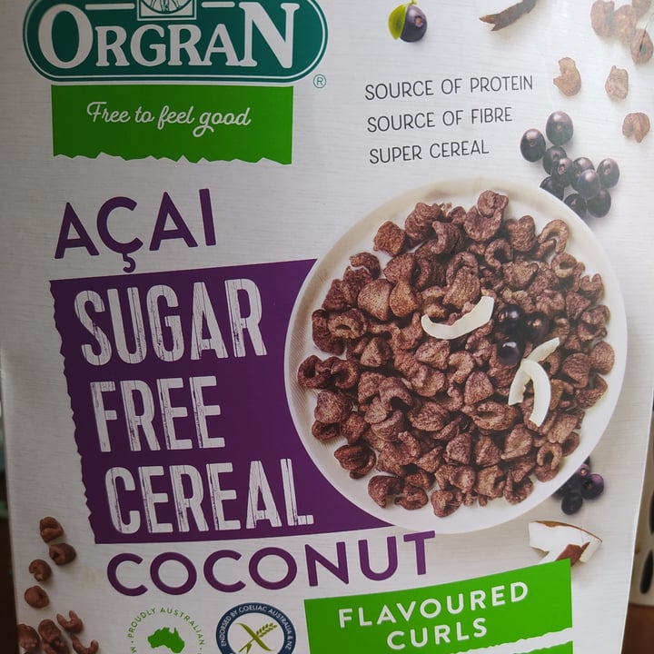 photo of Orgran Açaí sugar free cereal shared by @pollyb on  22 Jul 2022 - review