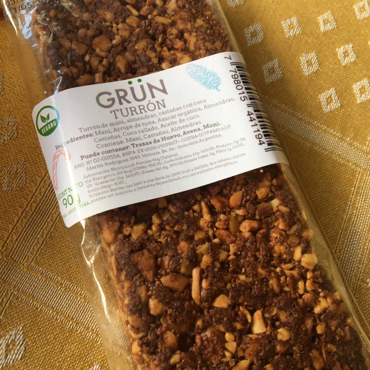 review photo of Grün Orgánico Turrón shared by @sofcarena on 09 Jan 2021 - review