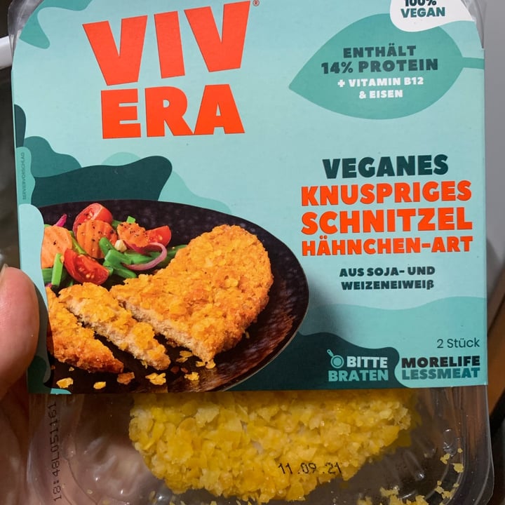 review photo of Vivera Knuspriges Schnitzel Hähhchen-art shared by @celineschomerus on 17 Aug 2021 - review