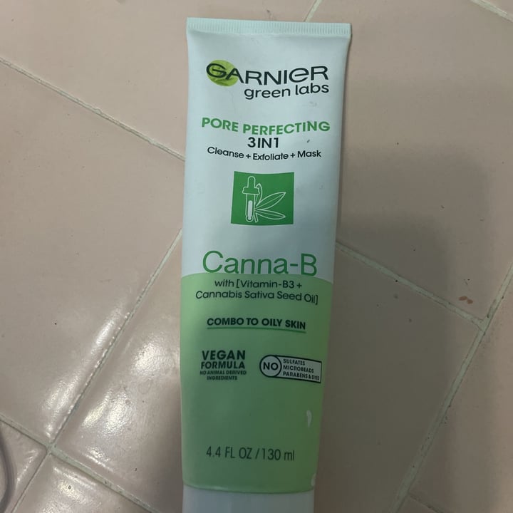 photo of Garnier Pore perfecting 3 in 1 cleaners Canna-B shared by @lily000 on  25 Jun 2021 - review