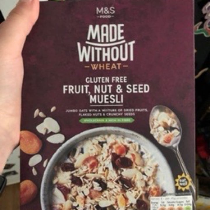 photo of Marks & Spencer Food (M&S) Made Without Fruit, Nut & Seed Muesli shared by @glutenfreenic on  09 Jul 2020 - review