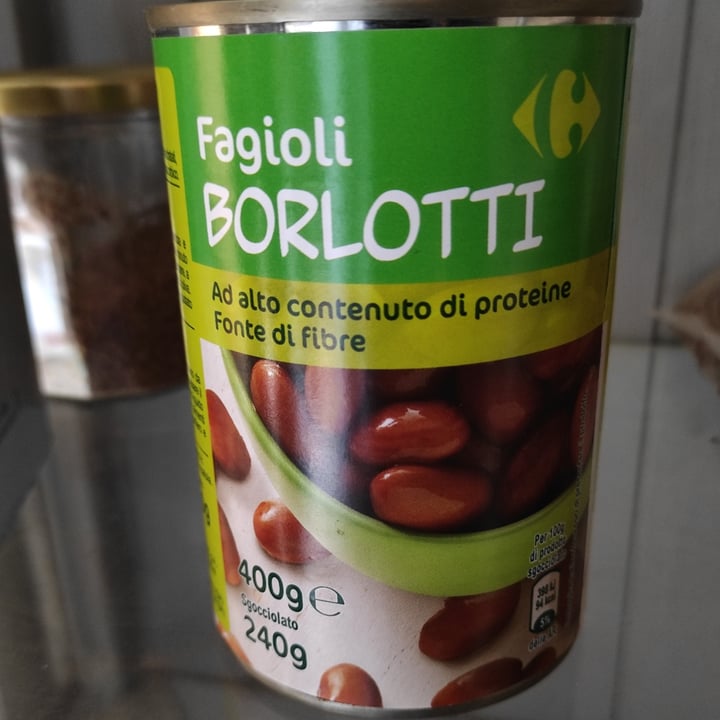 photo of Carrefour Fagioli borlotti shared by @tuscanvegan on  04 Oct 2021 - review