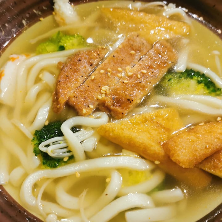 photo of Nature Cafe Spicy udon soup with fried chicken shared by @xxxiu on  21 Mar 2021 - review