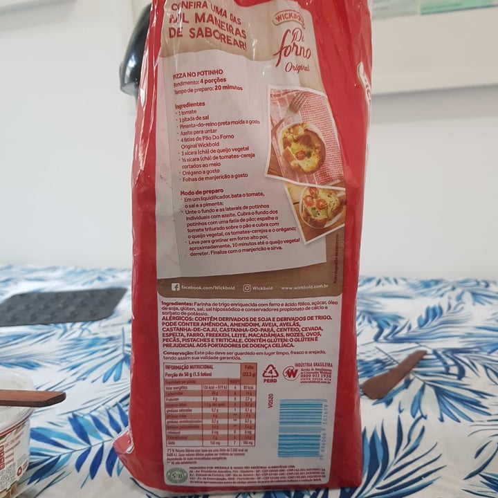 photo of Wickbold Pão De Forma Do Forno Original shared by @rebecaribeirobraga on  29 Jun 2022 - review