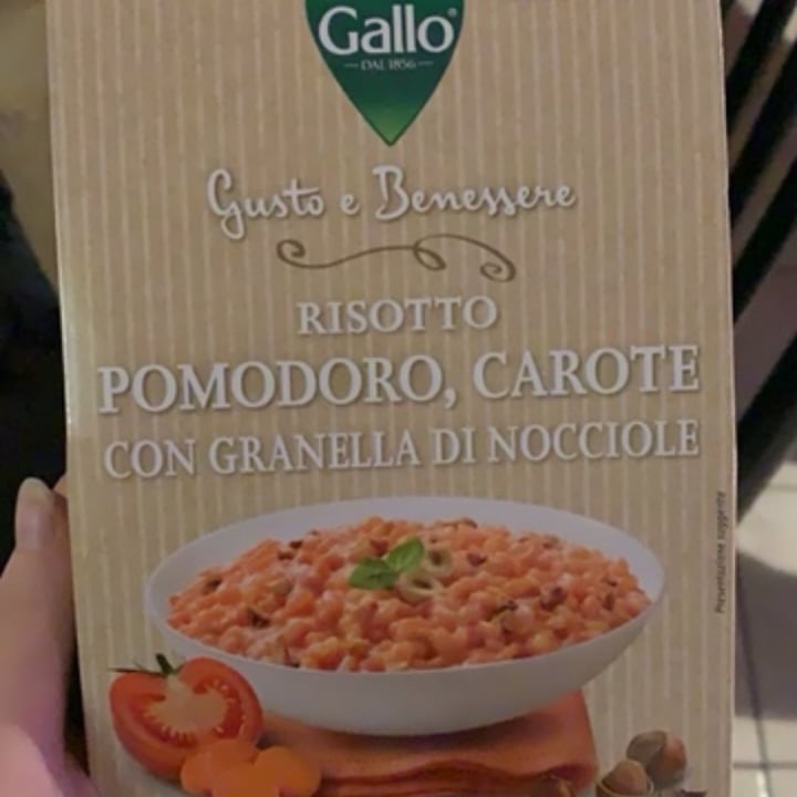 photo of Gallo Risotto pomodoro Carote Con Granella Di Nocciole shared by @veronicalandolfi on  22 Mar 2022 - review