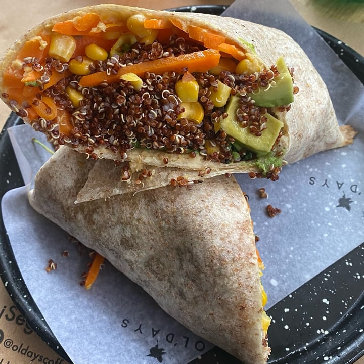 photo of OL'DAYS Coffee and Deli Vegan burrito shared by @zahatravi on  12 Apr 2022 - review
