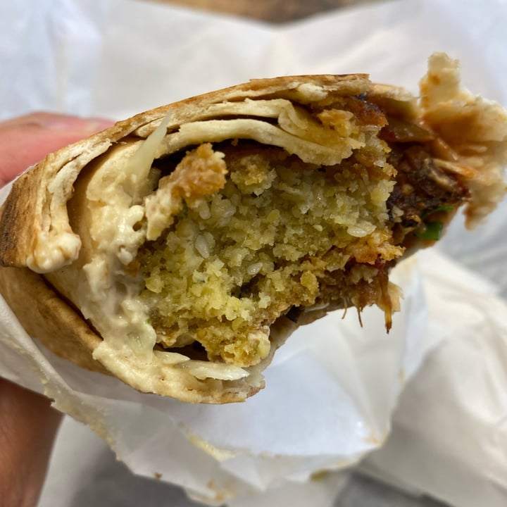 photo of Falafel & Shawarma Falafel Wrap shared by @federicacorradini on  04 Sep 2022 - review