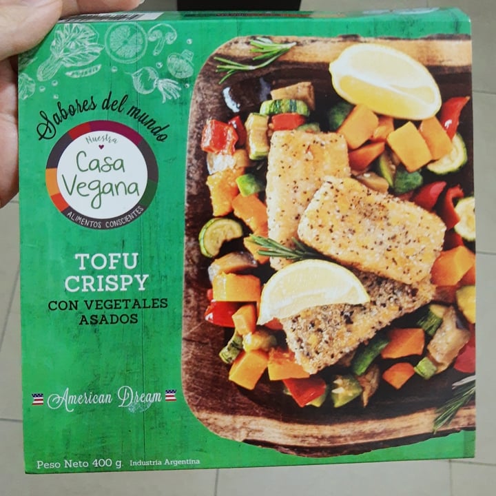 photo of Casa Vegana Tofu crispy con vegetales shared by @fergielu on  20 Apr 2022 - review