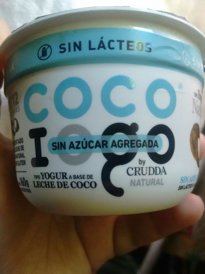 photo of Crudda Yogur a Base de Coco sabor Natural Sin Azúcar Agregada shared by @luciazurita on  23 Mar 2020 - review