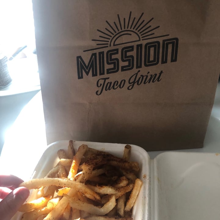 photo of Mission Taco Joint - Central West End Chile Crusted Potato Fries shared by @jordynweiss on  08 Jul 2020 - review