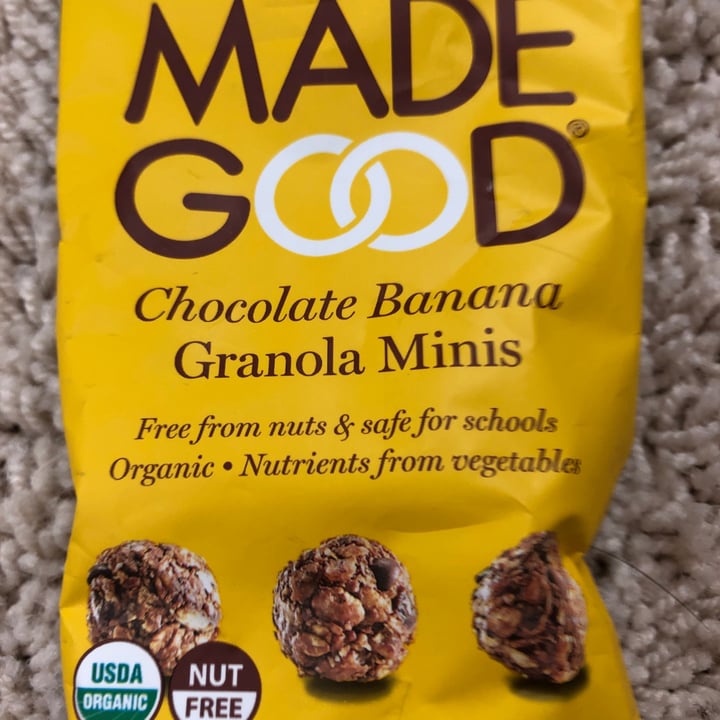 photo of Made Good Chocolate Banana Granola Minis shared by @karenasp on  16 Apr 2021 - review