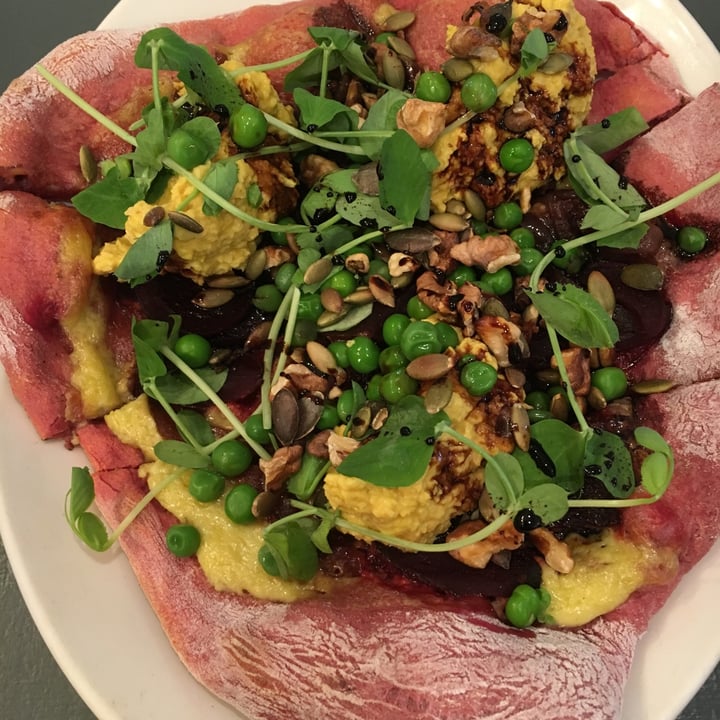 photo of Beyond The Kale Beetroot Flat bread shared by @theamicablevegan on  31 May 2020 - review