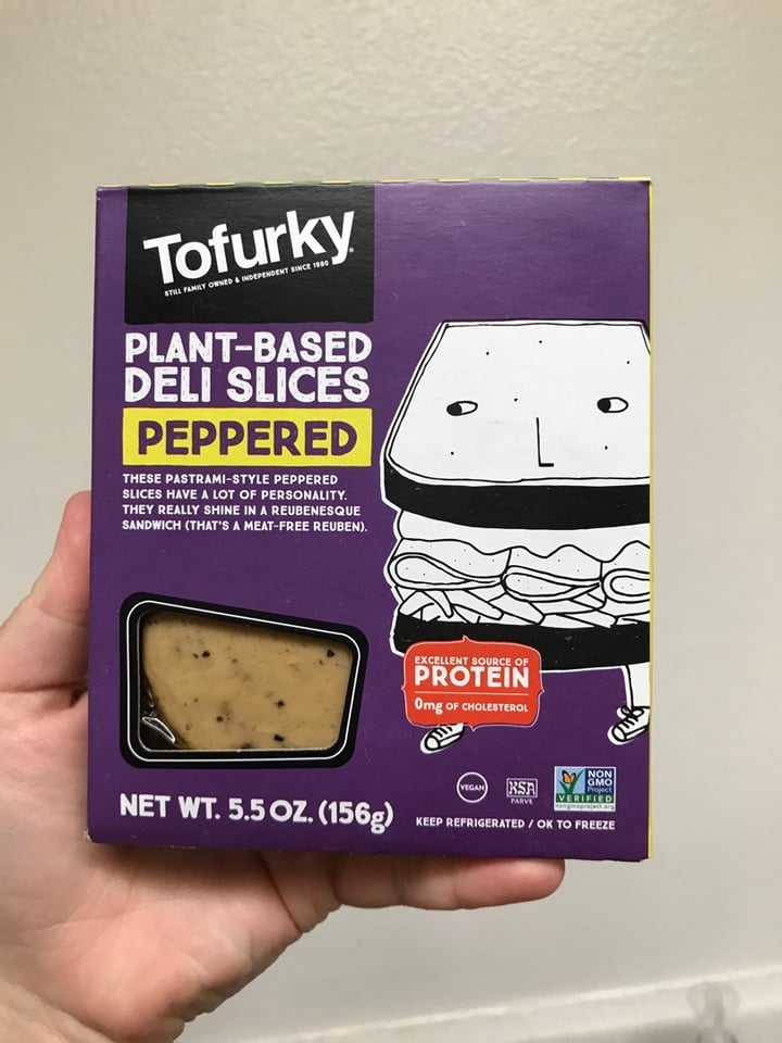 photo of Tofurky Plant-Based Deli Slices Peppered shared by @natalierichardson on  11 Feb 2020 - review