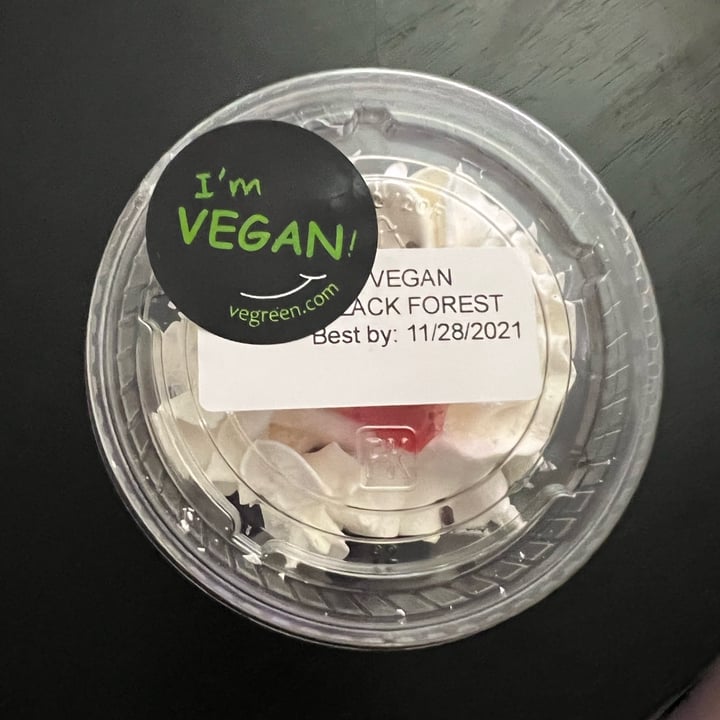 photo of VeGreen Burger Black Forest Cake Cup shared by @courtlynn on  21 Nov 2021 - review