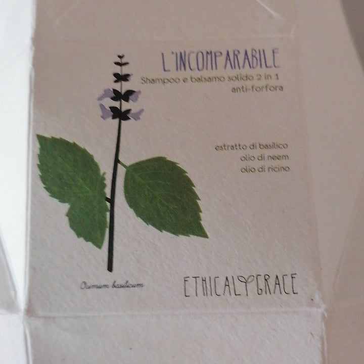 photo of Ethical Grace L’incomparabile - shampoo e balsamo solido 2 in 1 anti-forfora anti-prurito shared by @fuoridime on  12 Dec 2021 - review
