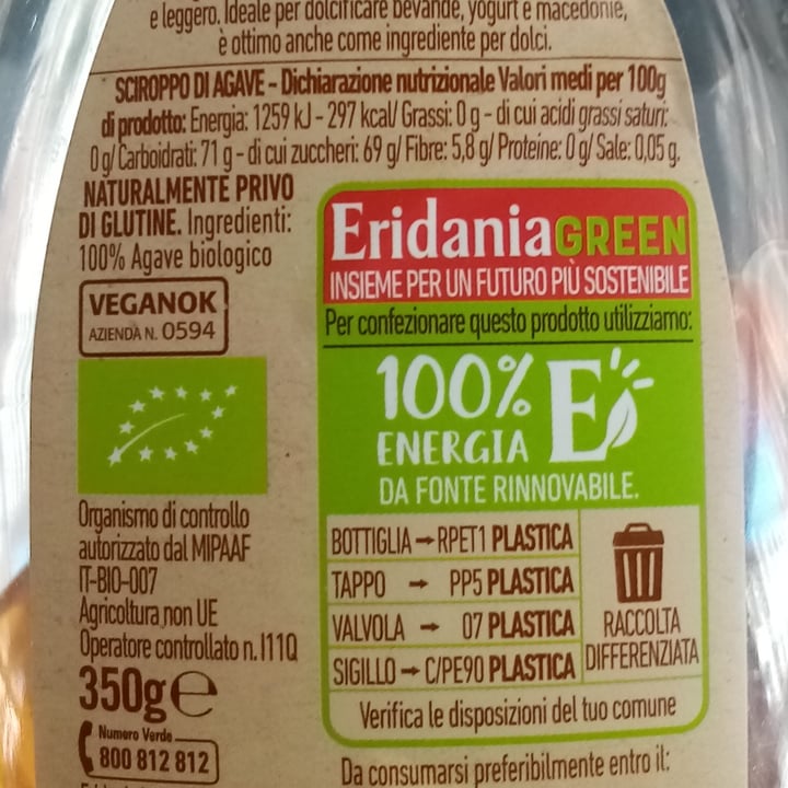 photo of Eridania Sciroppo Di Agave shared by @valeveg75 on  05 Jul 2022 - review