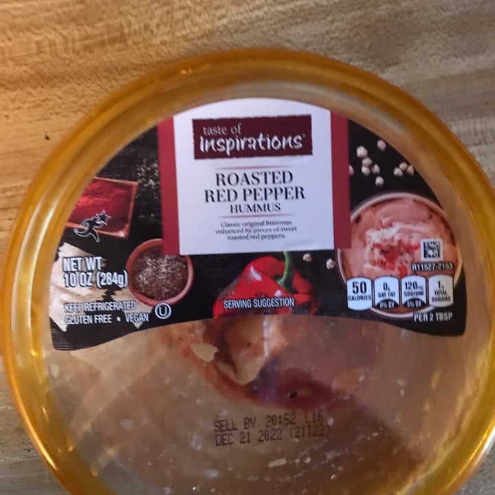 photo of Taste of Inspirations Roasted Red Pepper Hummus shared by @lynno on  18 Oct 2022 - review