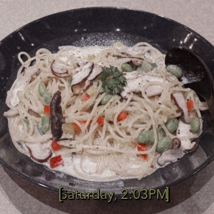photo of Flavours by Saute Basil Cream Pasta shared by @ceganmhoo on  04 Oct 2020 - review
