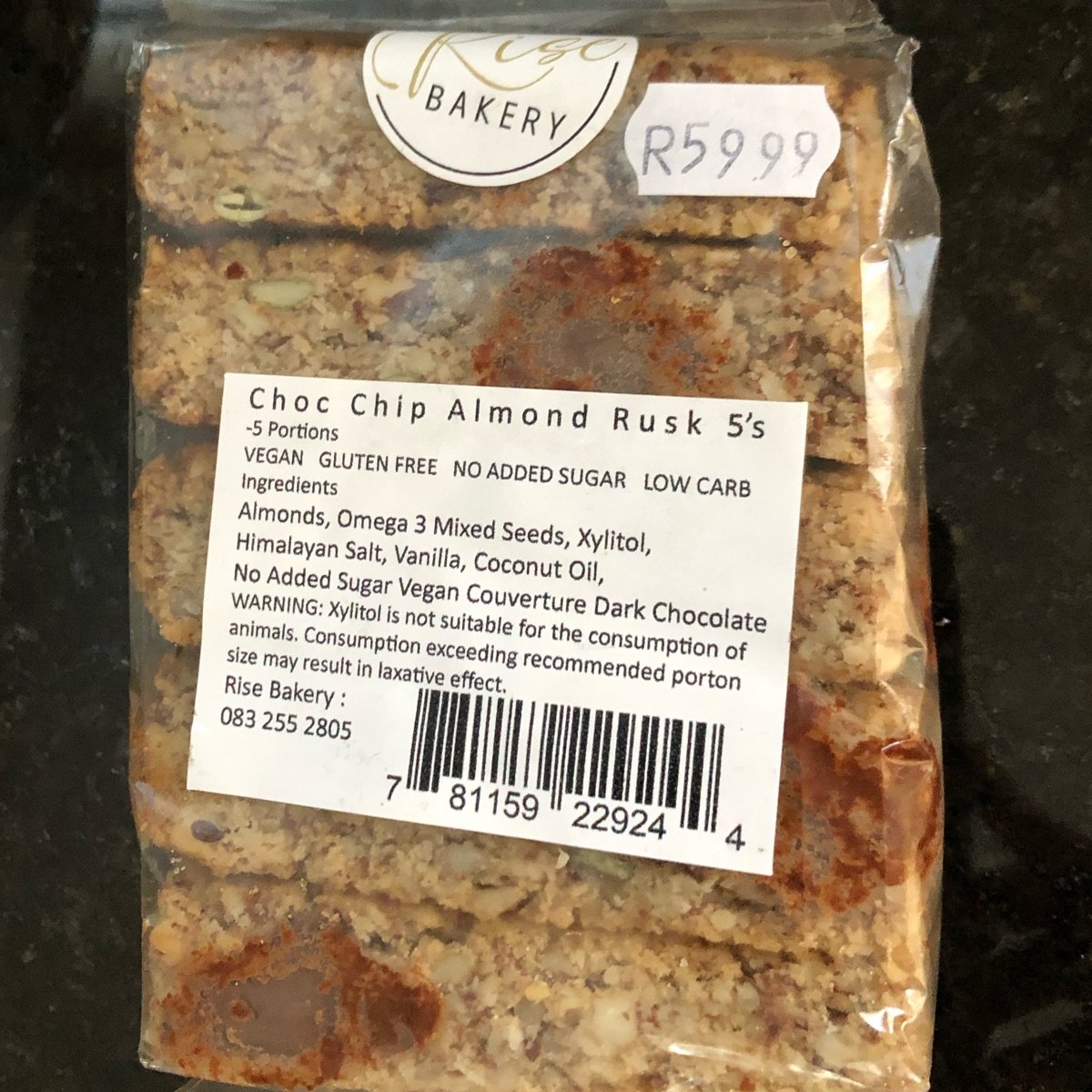 Choc Chip Almond Rusks from Rise Bakery - Vegan Product Reviews ...