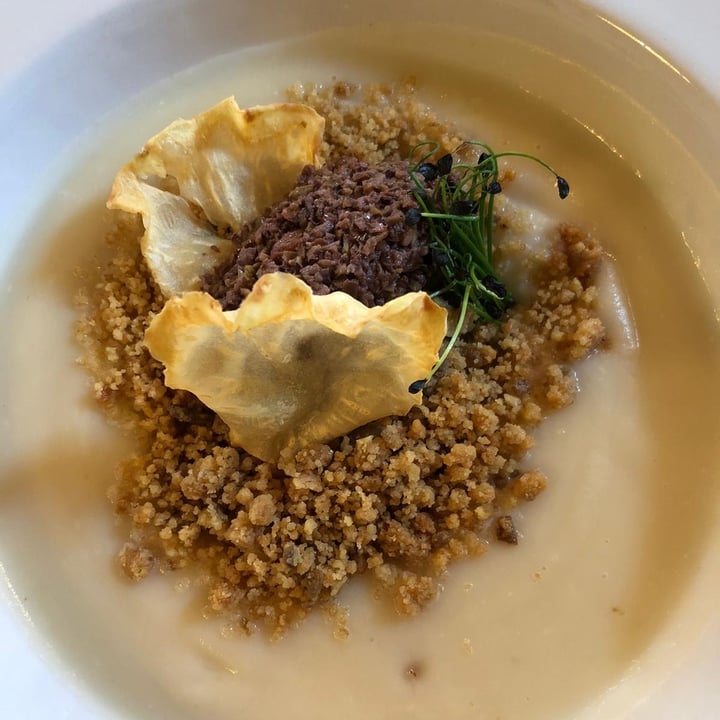 review photo of Osteria della Balera Vellutata di sedano rapa con topenade di olive taggiasche shared by @micheladallavalle on 19 Mar 2022 - review