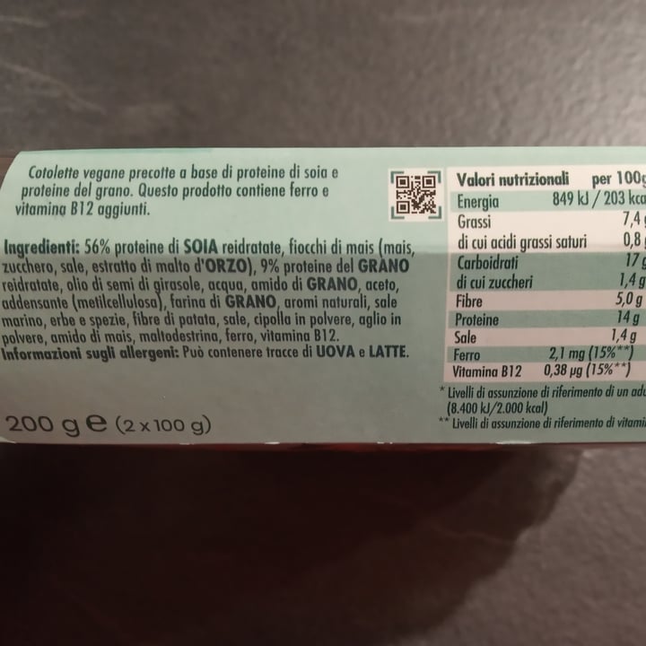 photo of Vivera Cotolette Croccanti Con Corneflakes Vegetali shared by @ante on  11 Feb 2022 - review