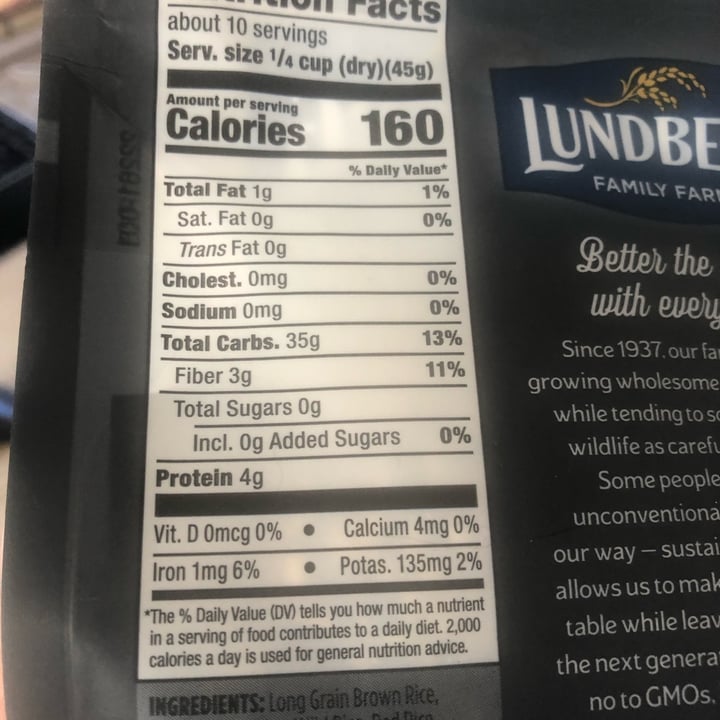 review photo of Lundberg Family Farms Wild Blend Rice shared by @happy2bvegan on 06 Feb 2022 - review