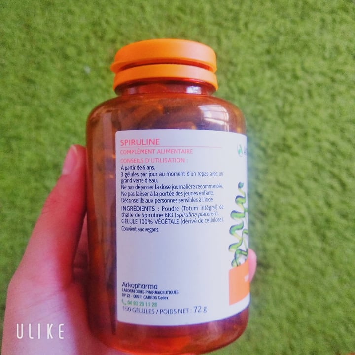 photo of Arkopharma spiruline shared by @quelqunun on  11 Mar 2021 - review