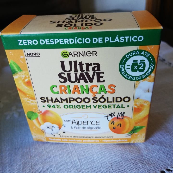 review photo of Garnier Shampoo solido ultra suave crianças shared by @alineleone on 19 Apr 2022 - review