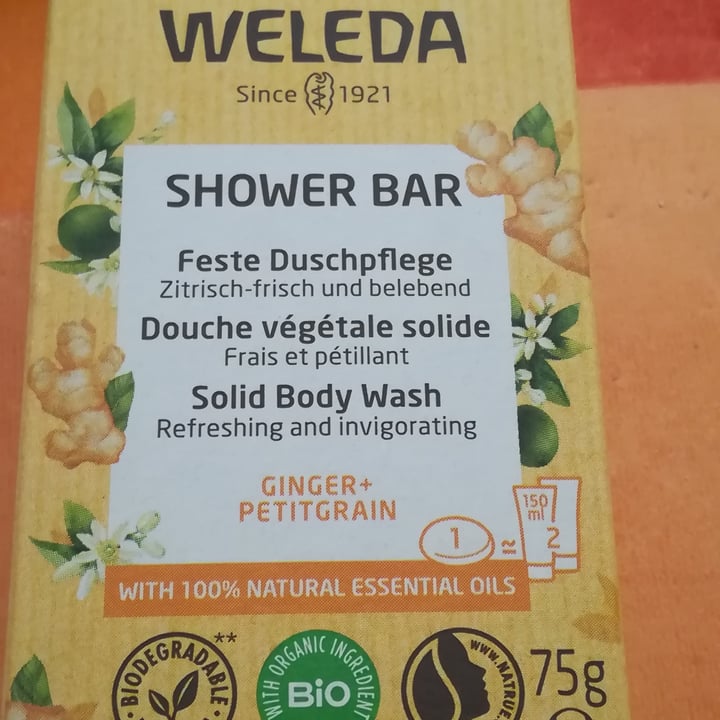 photo of Weleda shower bar ginger e petigrain shared by @lauraemarco on  27 Aug 2022 - review