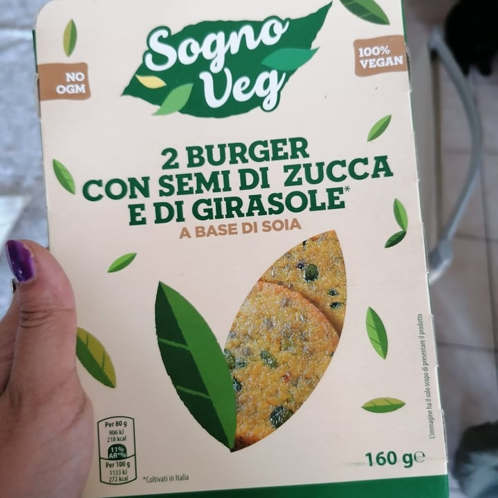 photo of Sogno veg 2 burger con semi di zucca e girasole shared by @ladaze on  05 Jul 2022 - review