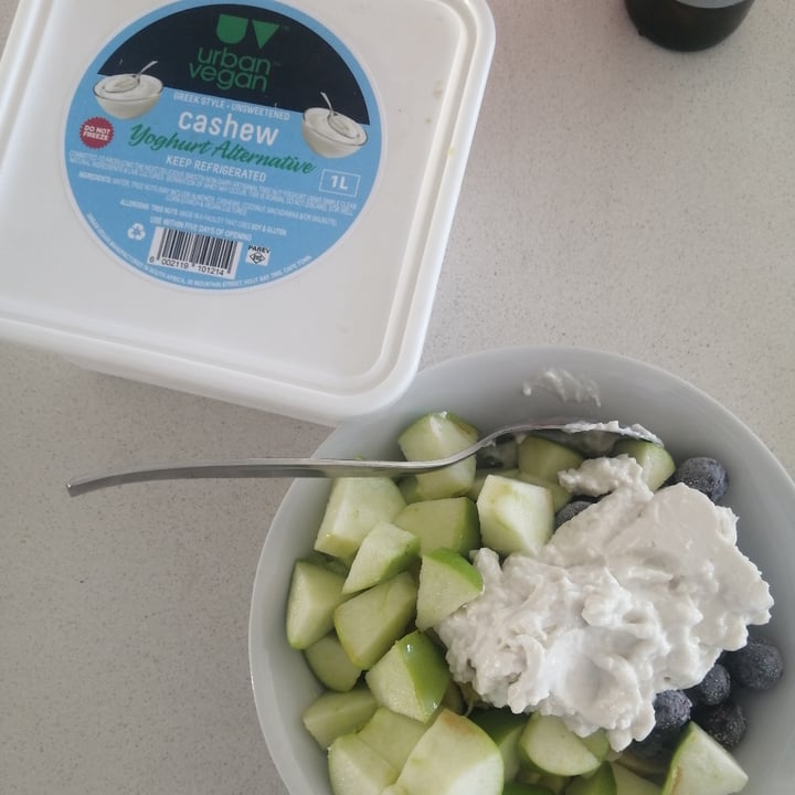 photo of Urban Vegan Cultured Cashew Cream Greekstyle Yoghurt Alternative Cape Fruit shared by @thegreendietitian on  21 Feb 2021 - review