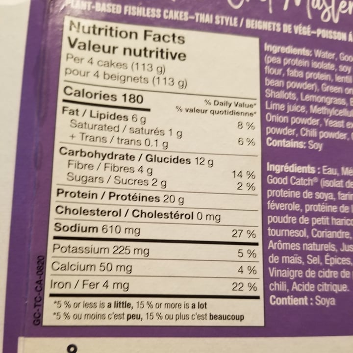 review photo of Good Catch Plant-based Fishless Cakes Thai Style shared by @lexi-pie on 30 Sep 2021 - review