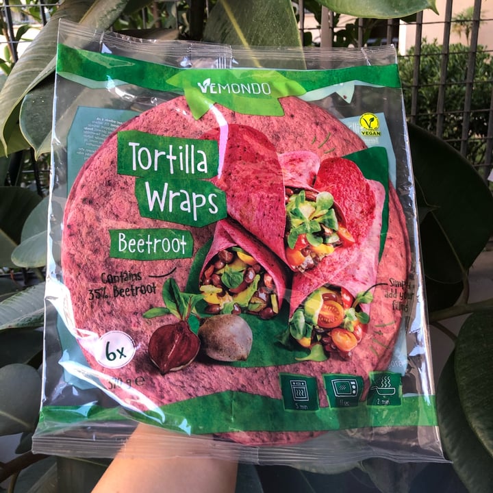 photo of Vemondo  Tortilla Wraps  Beetroot shared by @nenermind on  09 Aug 2022 - review